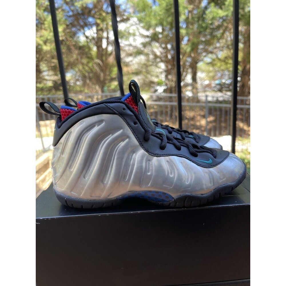 Nike Little Posite One “1 Cent” Metallic Silver/Cactus/Black Size 3Y